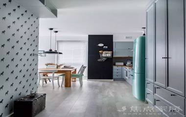 53平小清新單身公寓,以藍色為主的簡約小窩