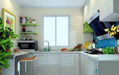 小廚房整體櫥柜圖片