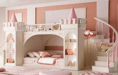 家有倆寶 多款個(gè)性兒童房上下鋪設(shè)計(jì)