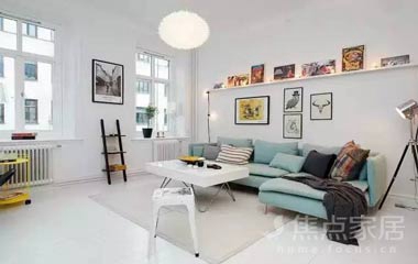 57㎡小公寓高效空間布局，完美收納