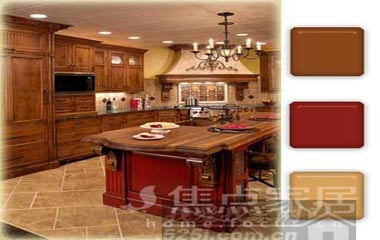 實木櫥柜打造3種風格各異的廚房