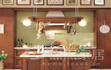 清新英式廚房田園