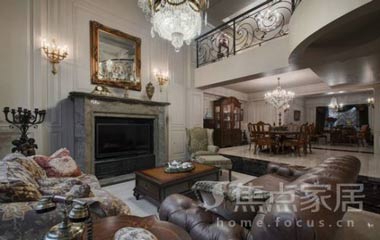 別墅挑高客廳裝修 歐式風格盡顯高格