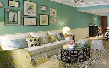 公館92平米三居美式風格