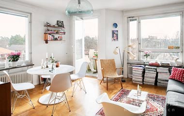 家裝現(xiàn)代簡約風(fēng)單身公寓（組圖）