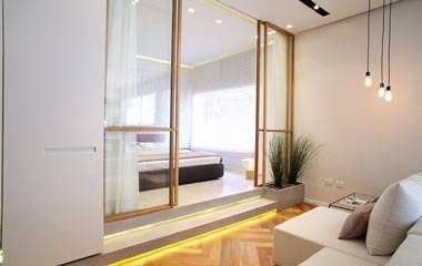 現(xiàn)代風格兩居小戶型 聰明地布置功能間