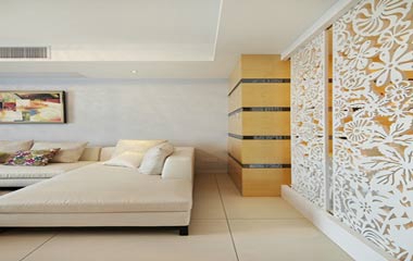 148平現(xiàn)代簡(jiǎn)約風(fēng)格倉(cāng)溢綠苑設(shè)計(jì)