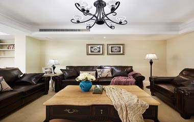 美式混搭風(fēng)三室兩廳臨平毓秀家園