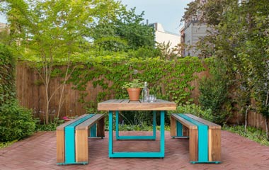 用色普普風閣樓公寓 空間俏皮而富有活力