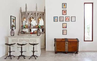 吧臺(tái)設(shè)計(jì)，家中的紅酒終于有地方擺啦！