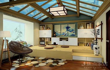 和諧的現(xiàn)代日式書(shū)房設(shè)計(jì)