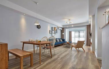 89m2素簡北歐風(fēng),巧用隔斷,主臥多出一個衣帽間